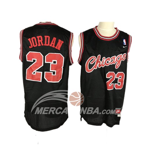 Maglia Chicago Bulls Michael Jordan Retro Nero3